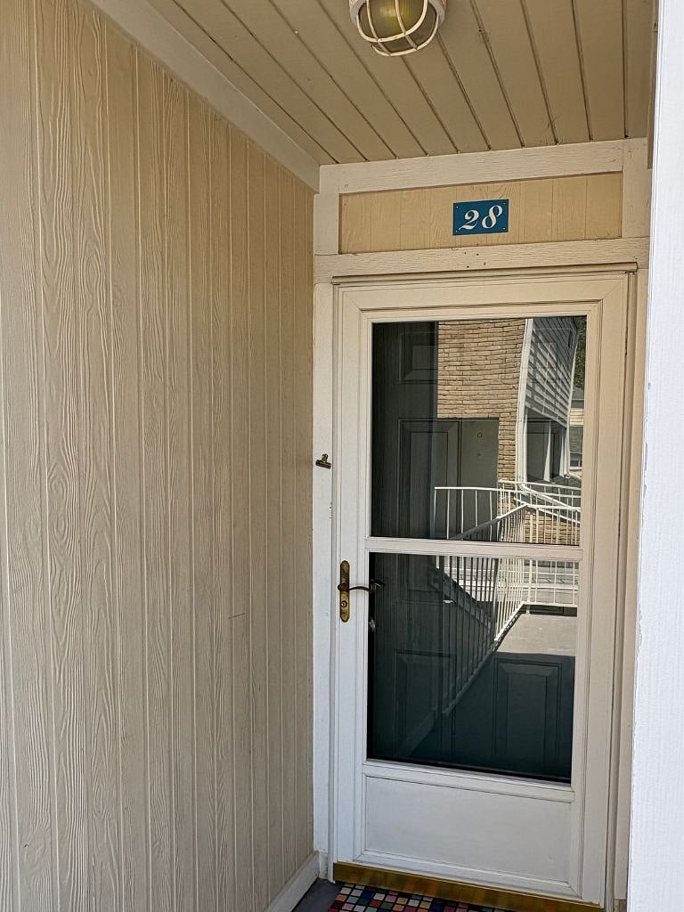 The front door of our condo.