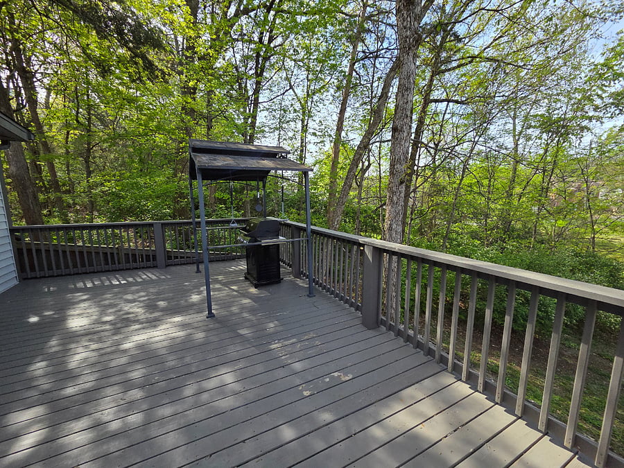 Back Deck with grill