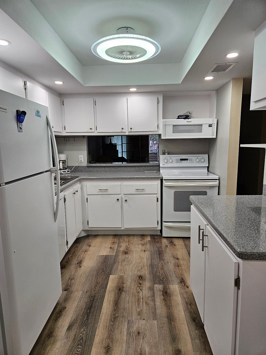 Kitchen has everything you need for prepping meals and with dishwasher it's easy clean up.