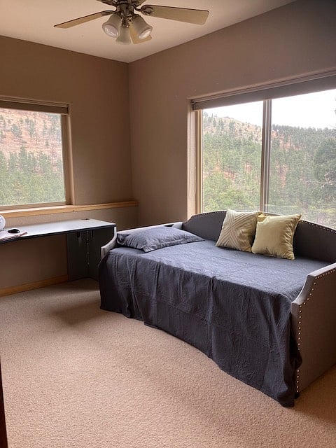 Daybed with desk that will be replaced with a smaller one to fit in the space better