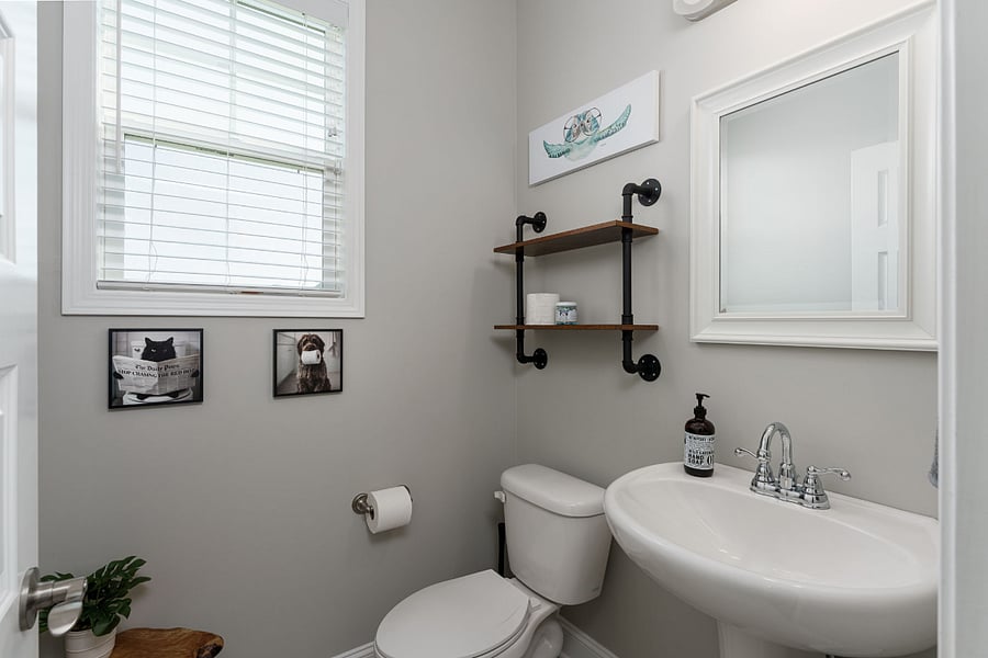Downstairs half bath
