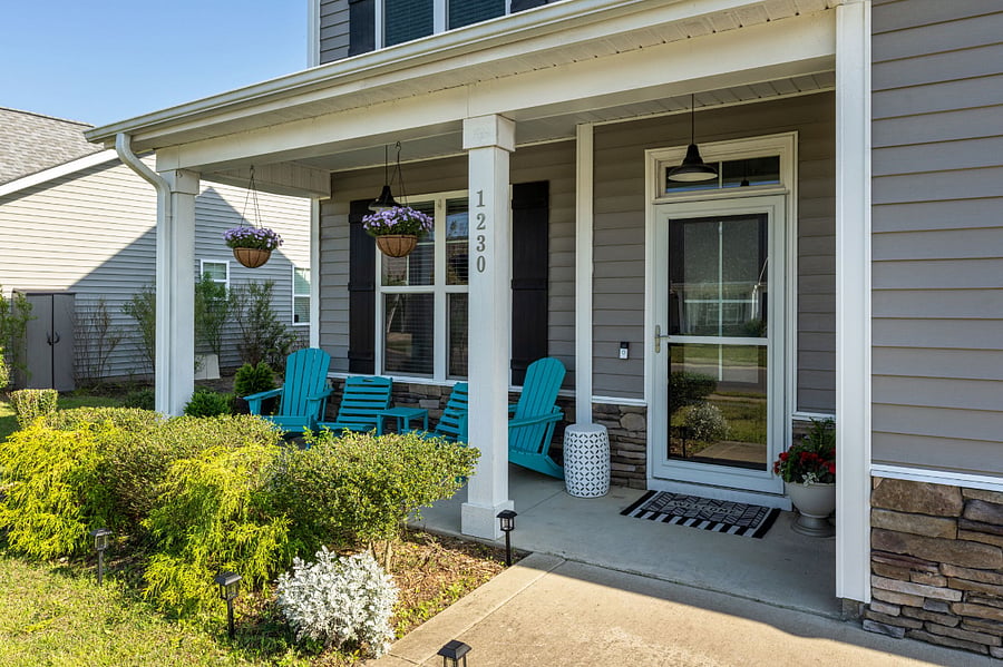 Cozy front porch