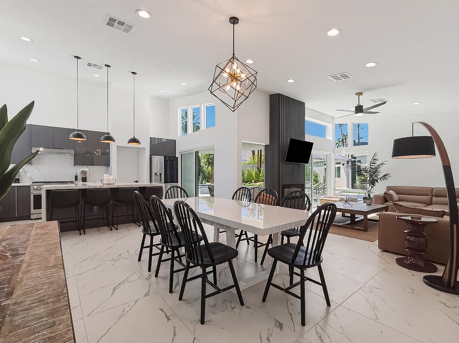 Main House Kitchen and Living Room