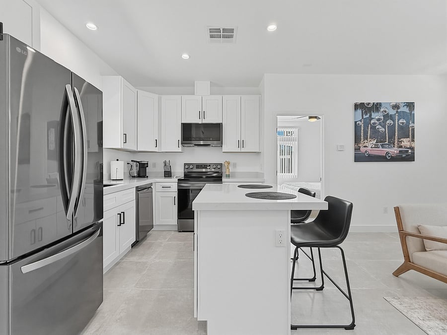 ADU Living Room and Kitchen