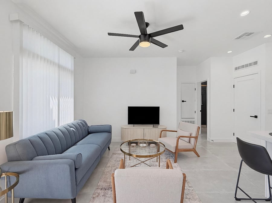ADU Living Room and Kitchen