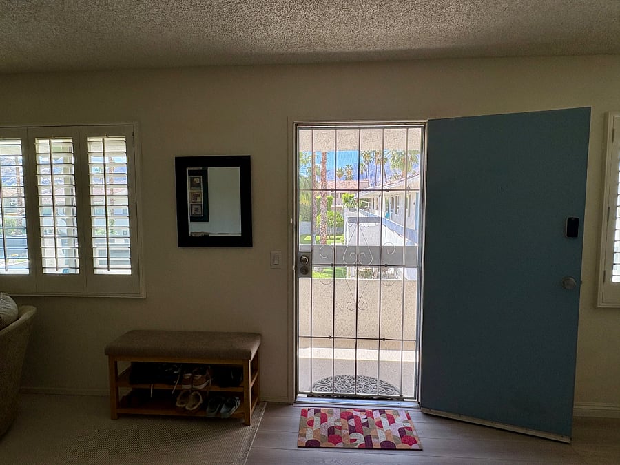 View from the front door