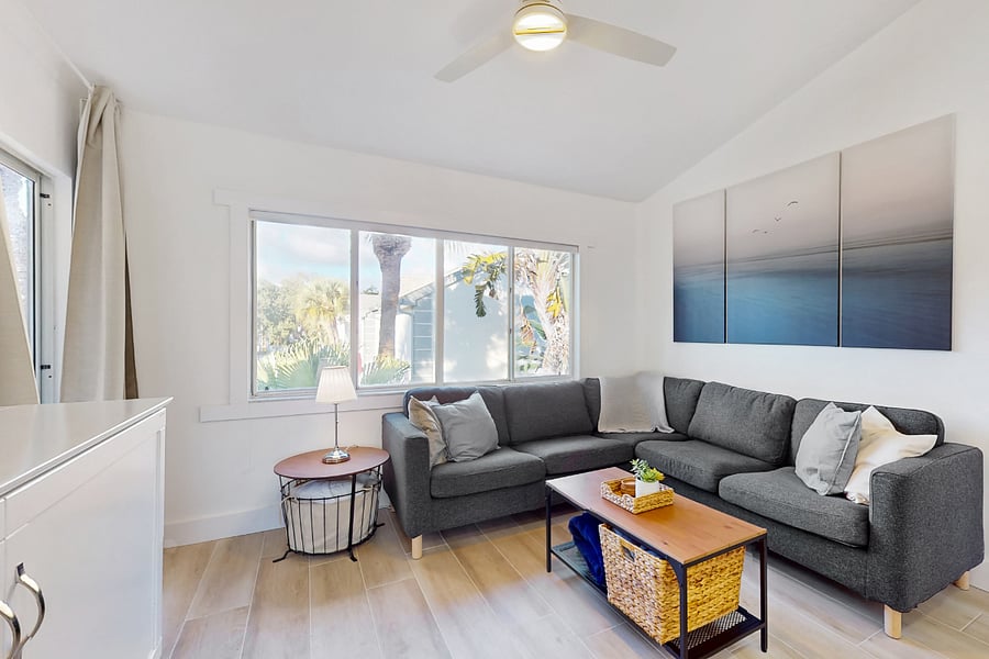 Bright & airy cozy living room