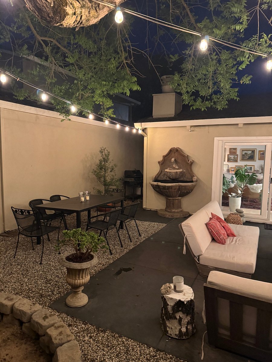 Backyard dining