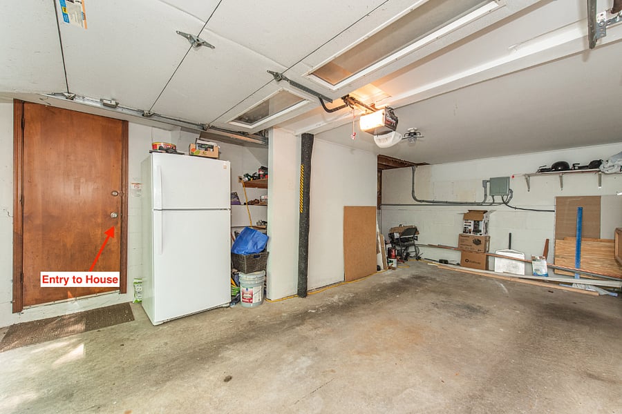 You have 1-car garage access, in which you can enter into the house.