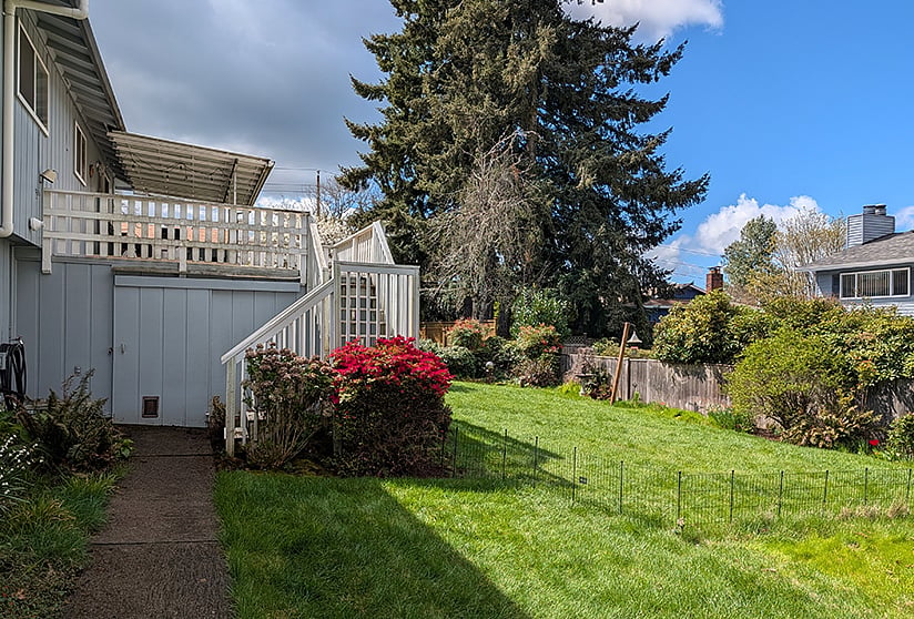 Top Patio overlooking Backyard