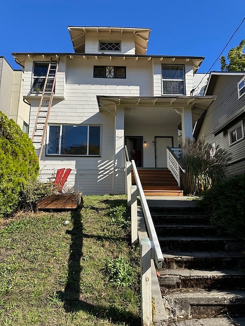 Left unit in duplex - entry is door on left.