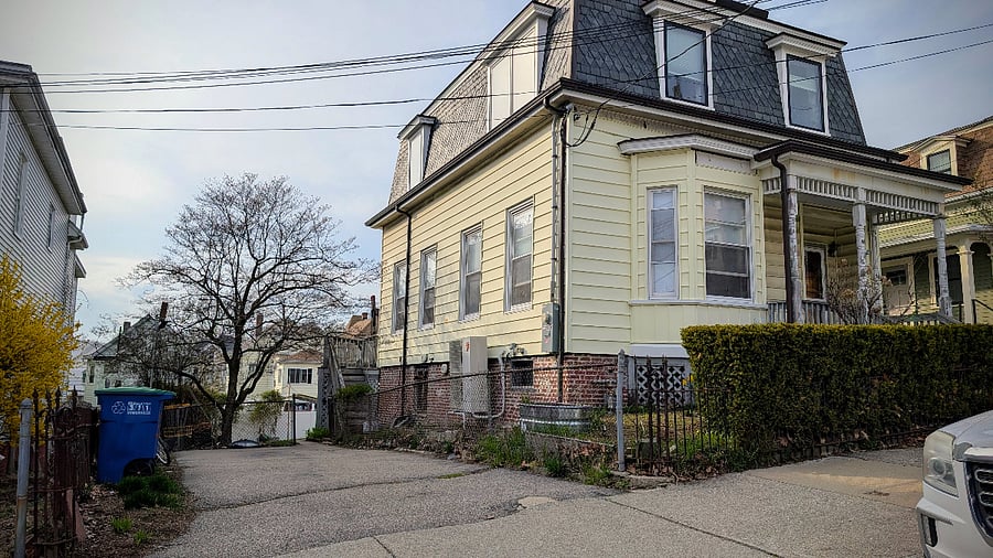 Parking is off-street in the driveway