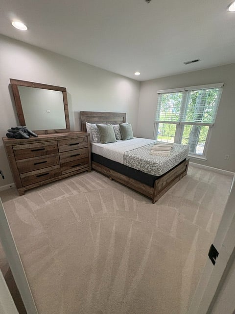 2nd Bedroom on 2nd floor with a walk in closet- Queen Bed