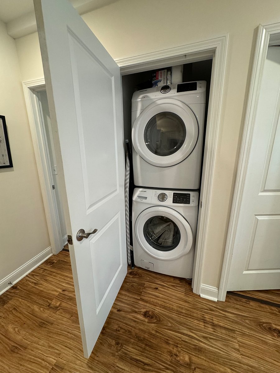 In-unit laundry.