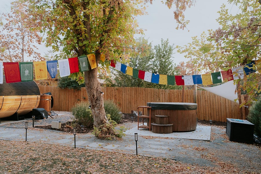 wood burning hot tub
