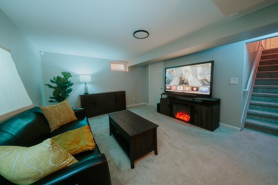 basement living room