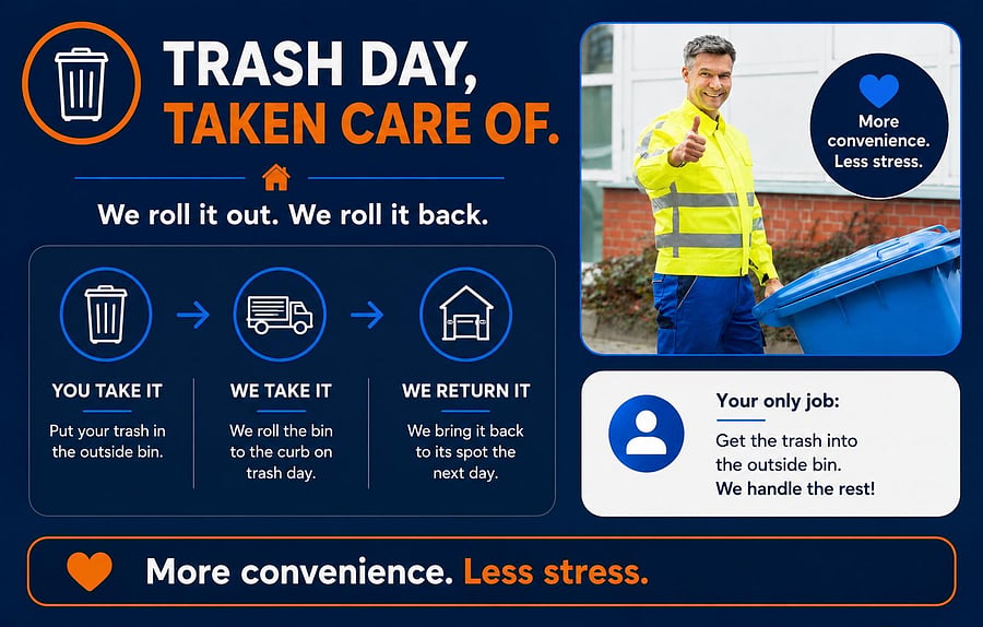 We've got it on trash day.