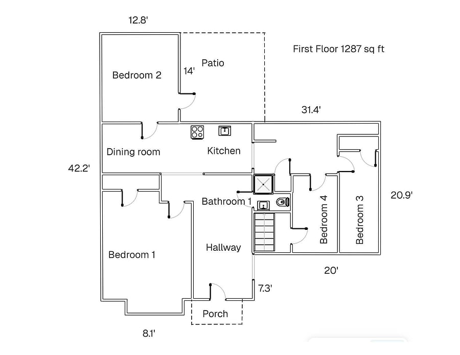 1st Level Floorplan