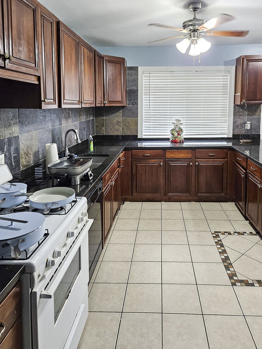 The Gourmet kitchen.