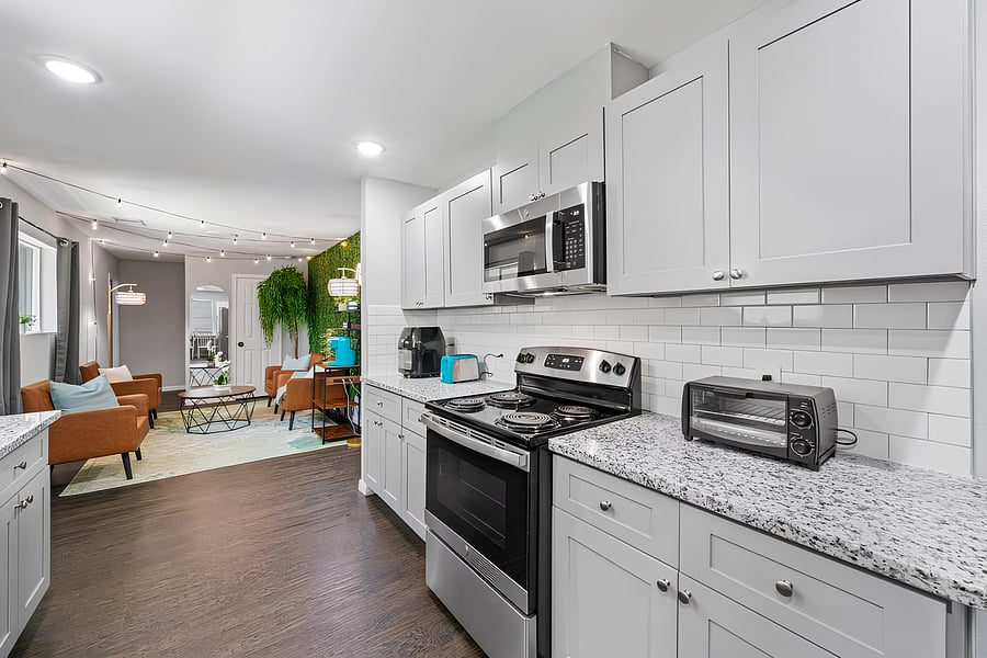 Beautiful stainless steel appliances