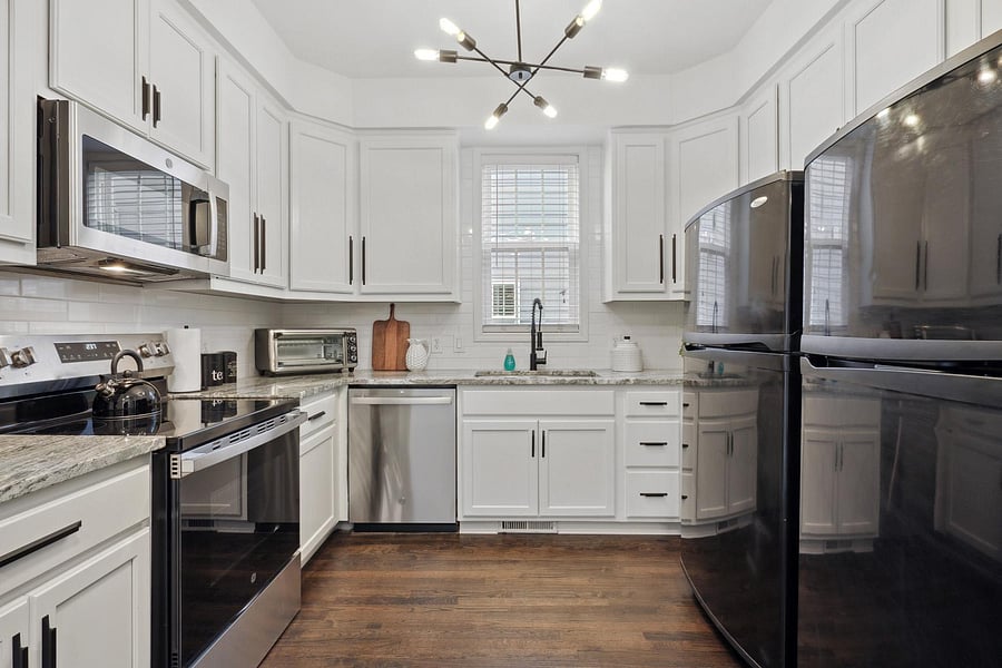 A Second View of the Kitchen with 2 Fridges