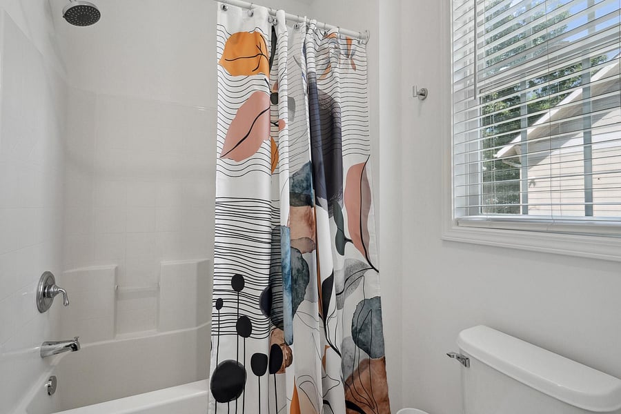 Another picture of one of the Jack & Jill toilet & shower facilities shared only among a total of 2 bedrooms