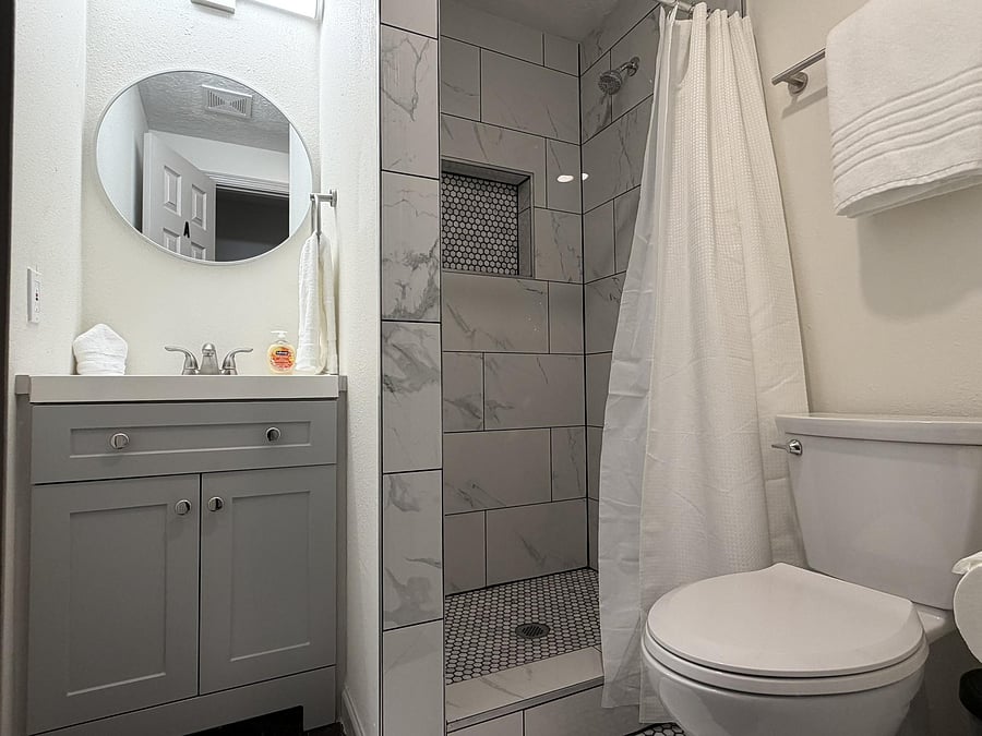 Bathroom A - for rooms 2 and 3