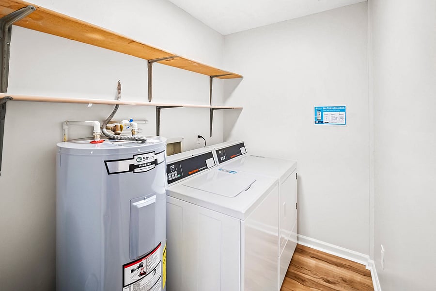 Shared laundry area