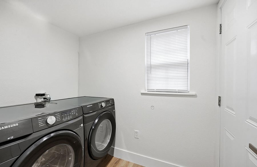Washer & Dryer Included at No Extra Charge (Bring your own HE Laundry Detergent)