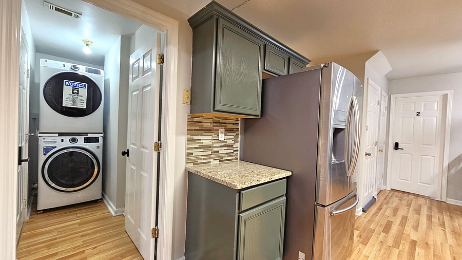 Laundry and kitchen fridge 1