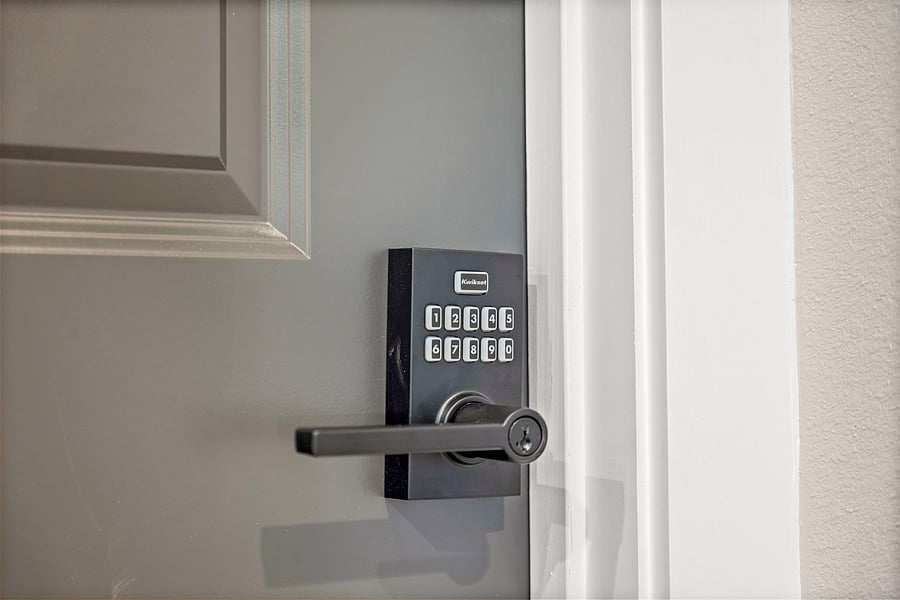 Each bedroom has its own keypad for privacy