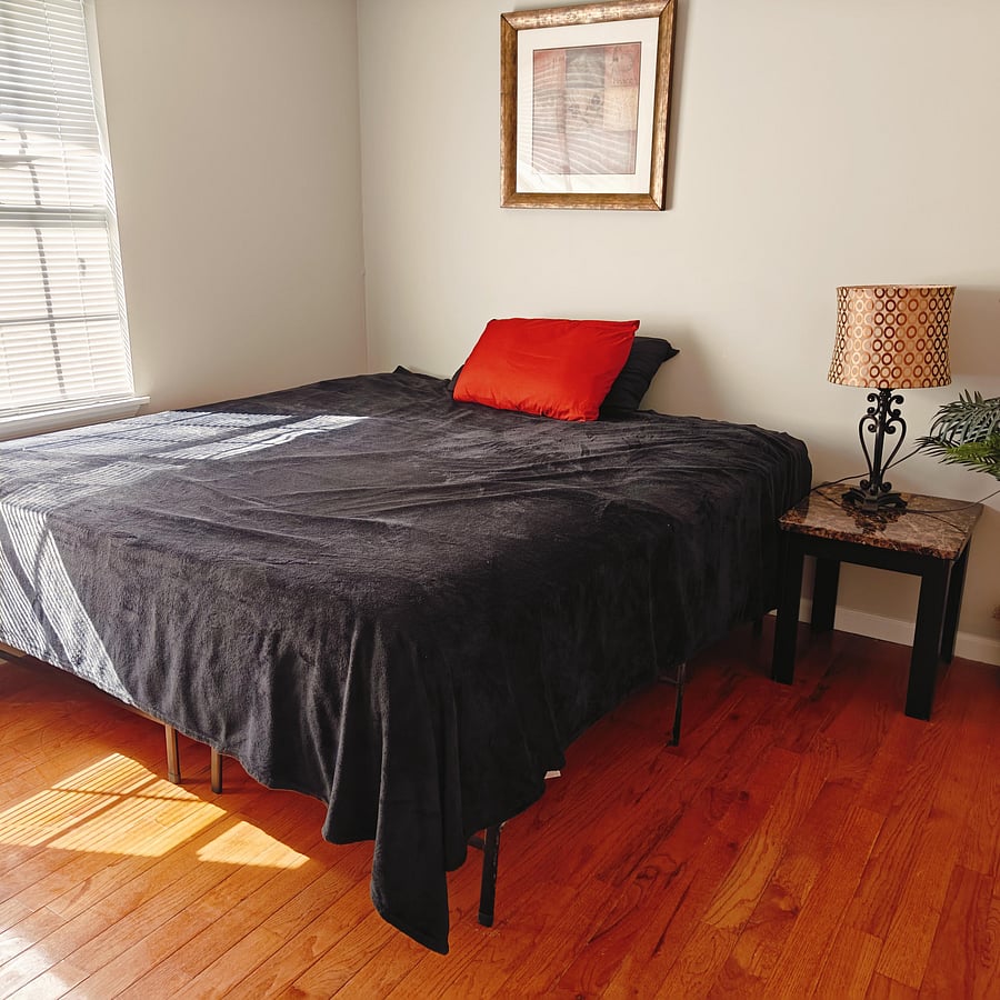 King bed with new mattress