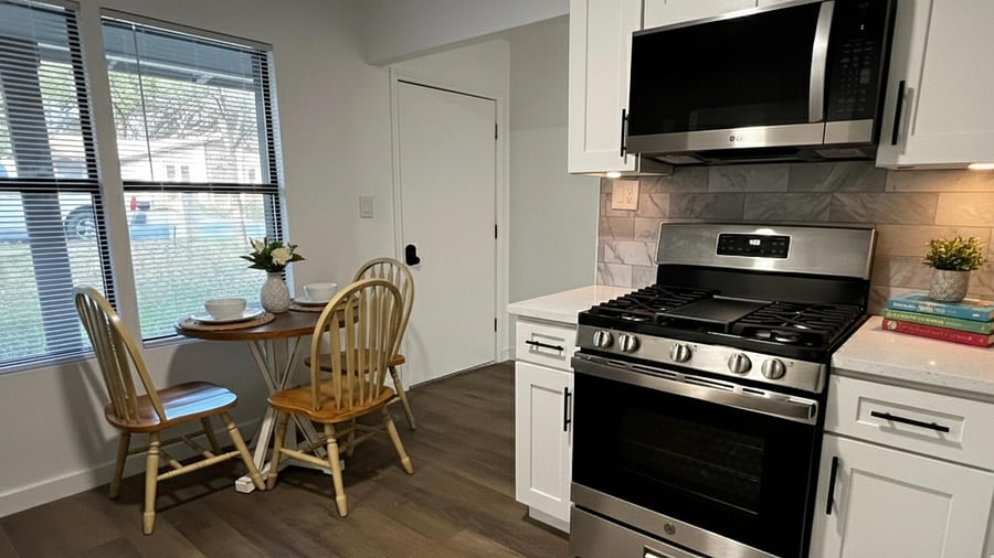 Gas stove and microwave