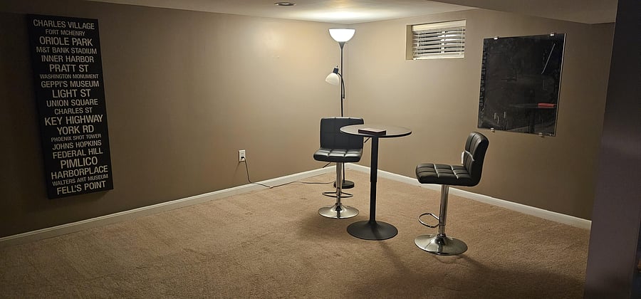Basement living area