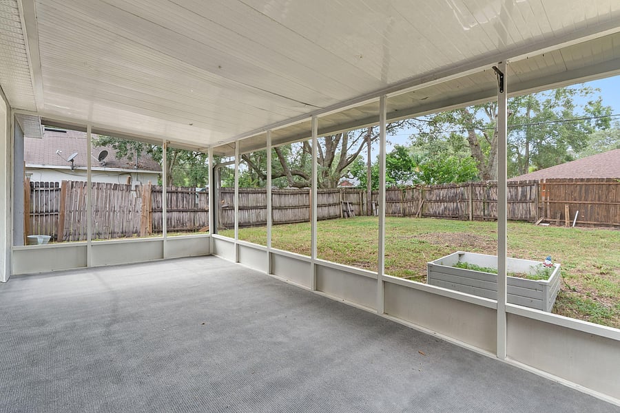 Back screened porch