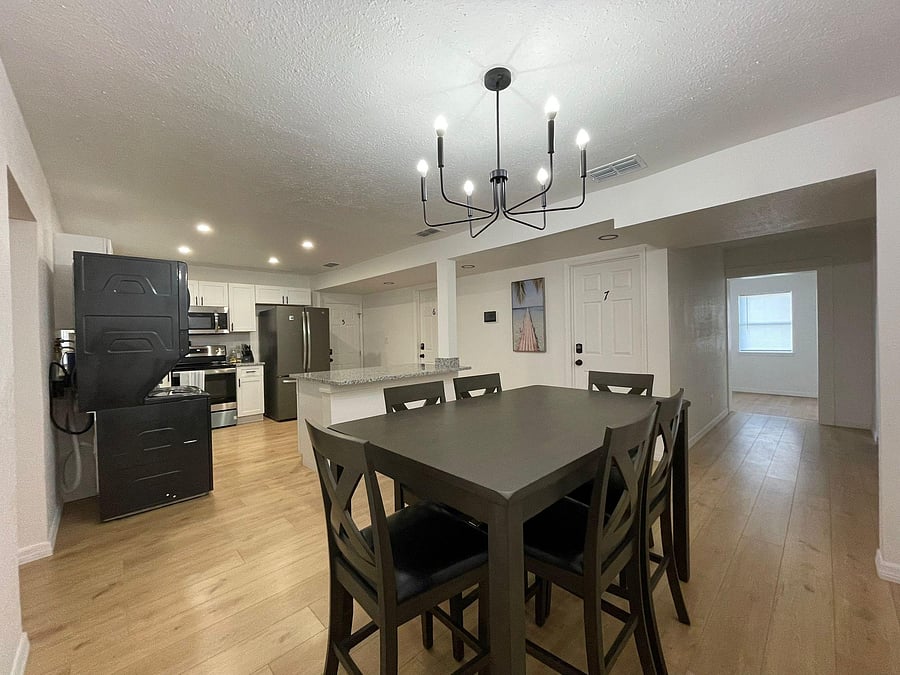 Kitchen and dining area