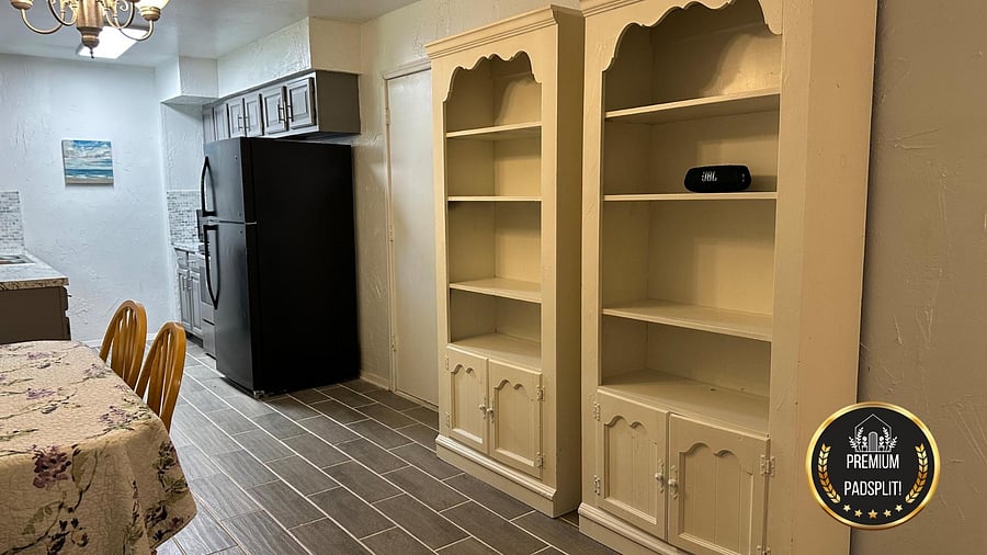Storage space everywhere!
