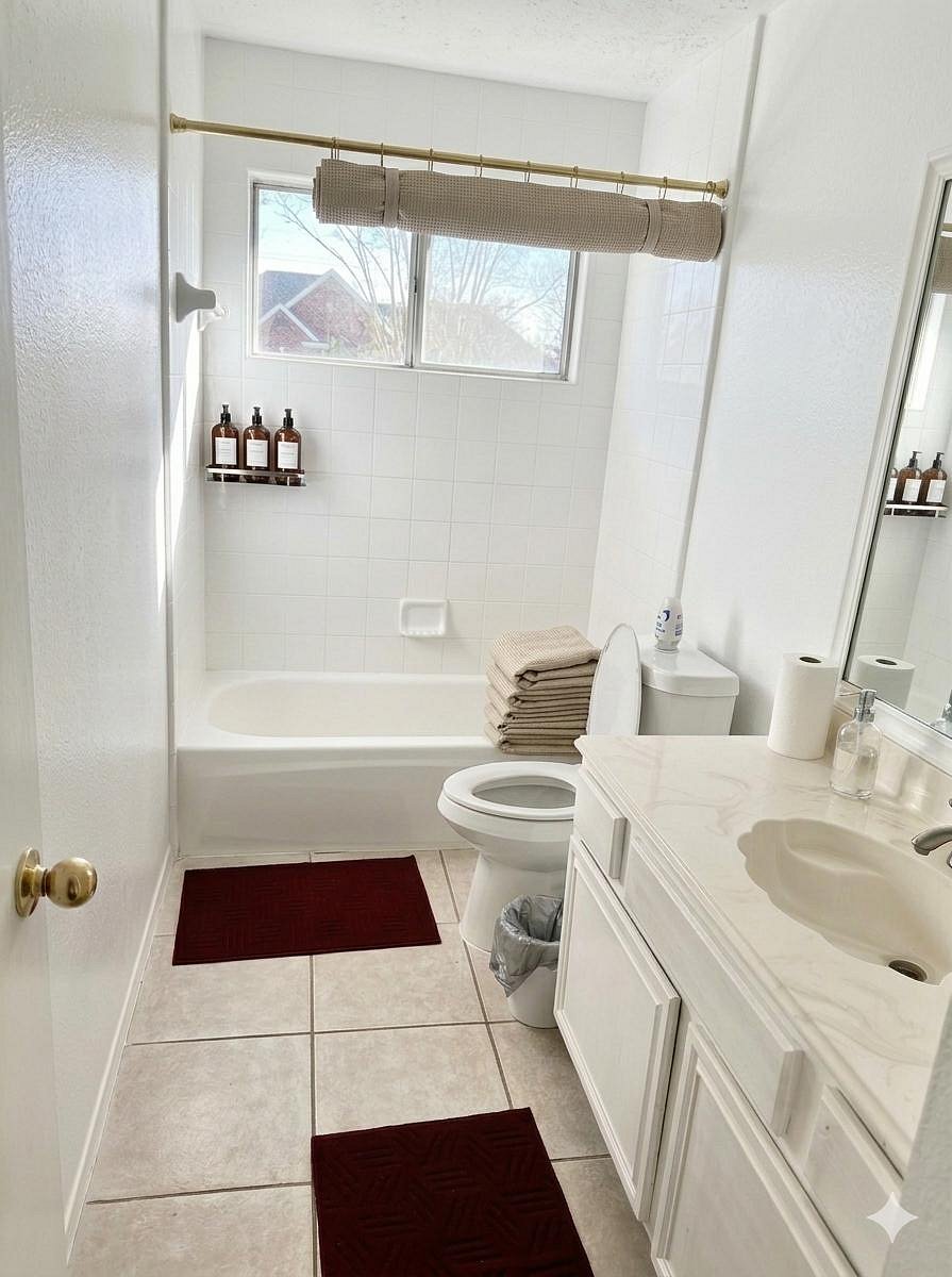 restroom in-the hallway we clean regularly