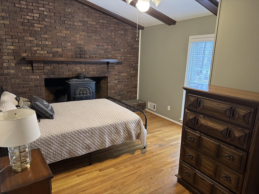 Jr Master suite with queen size bed and private bath