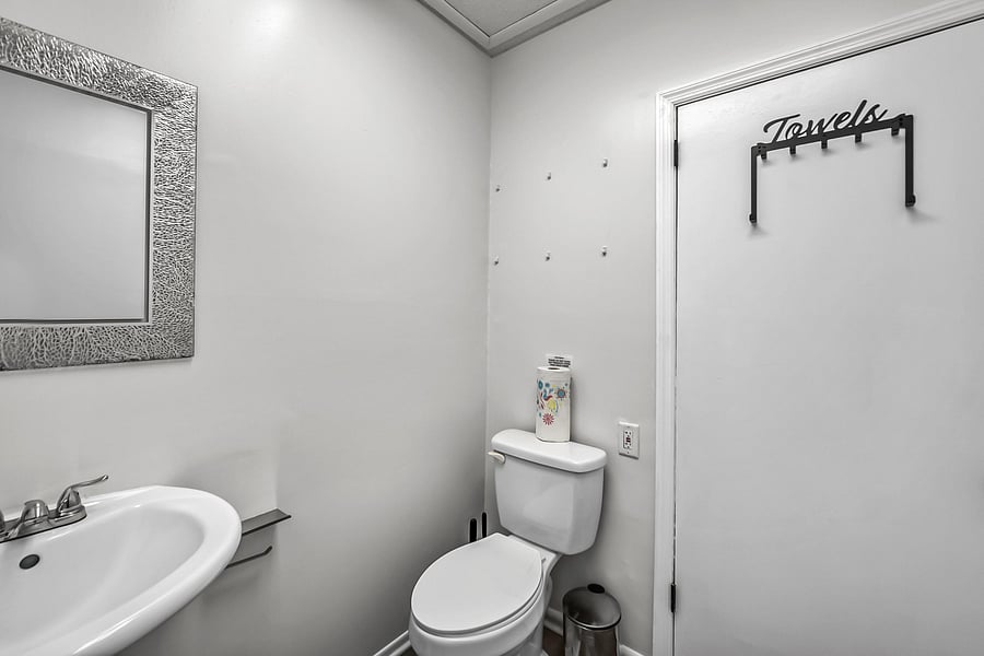 half bathroom!