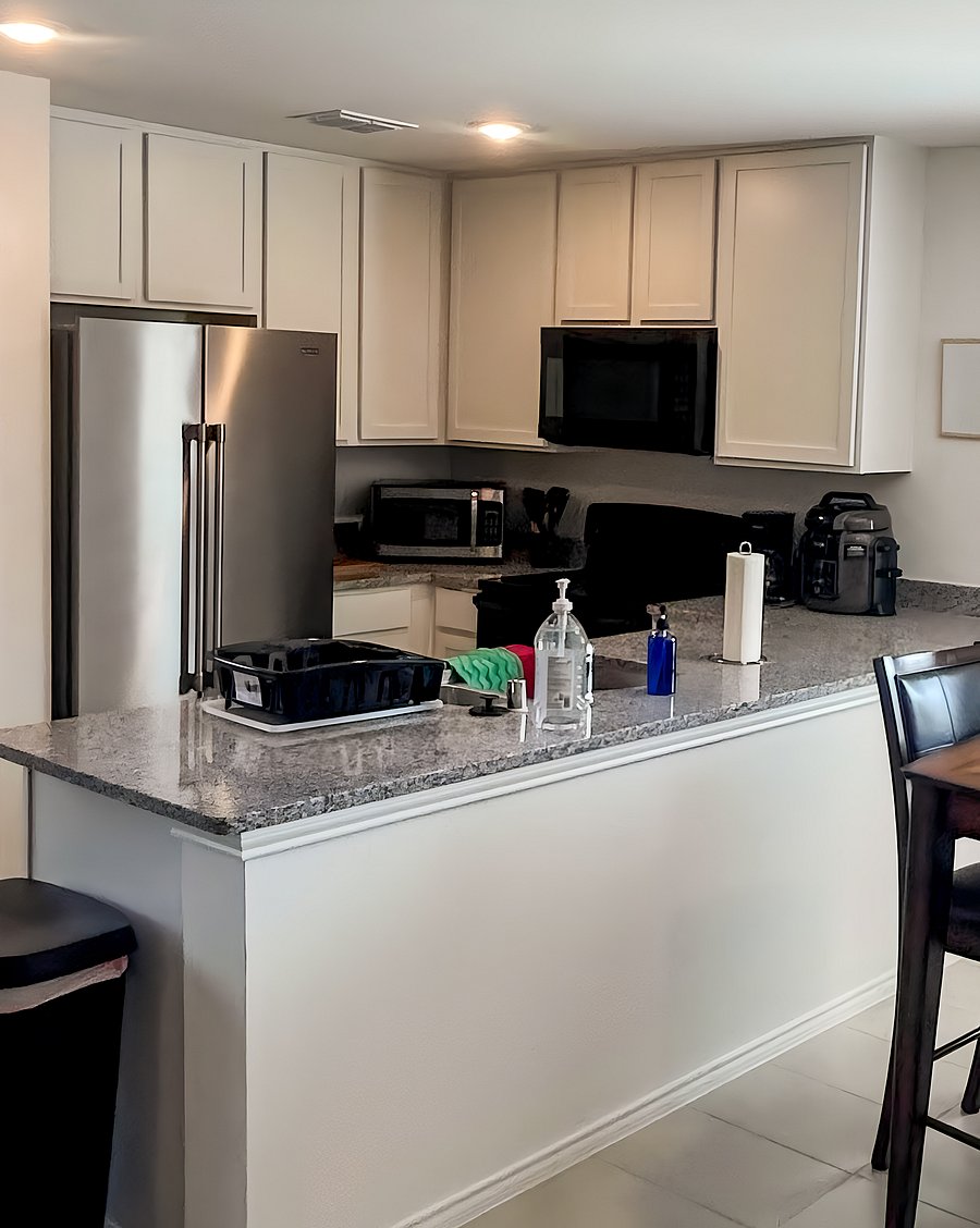 Kitchen: extra microwave, coffee maker, rice cooker, and cooks tool and an extra dish storage to make great meals.