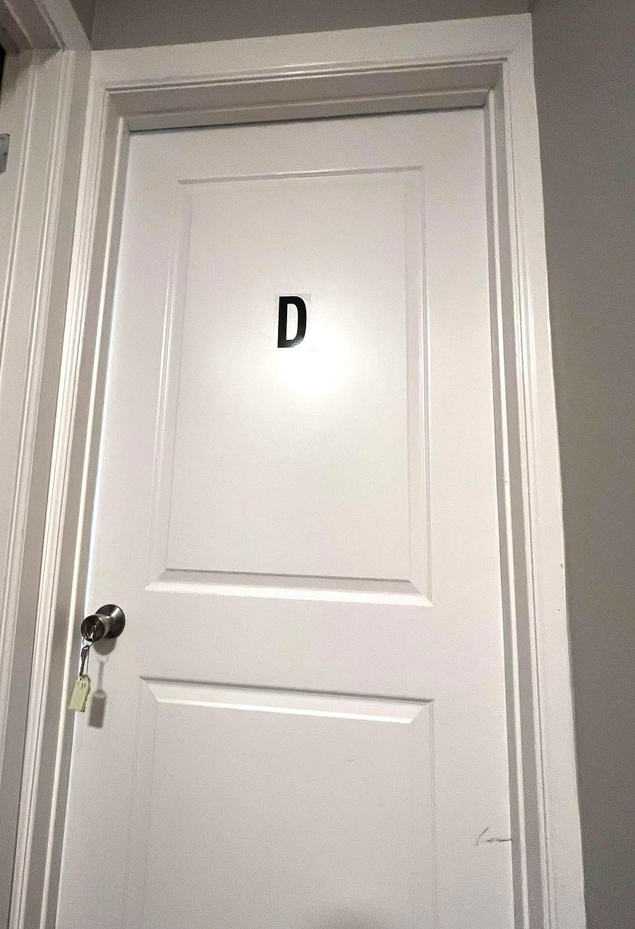 Door to Room D with key