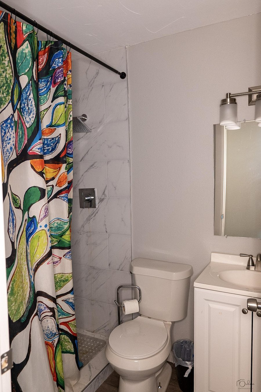 Modern shower and toilet room