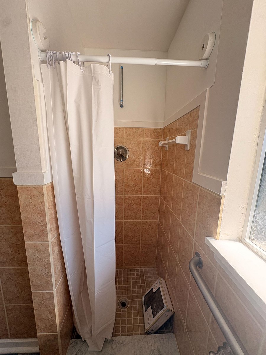 standing shower