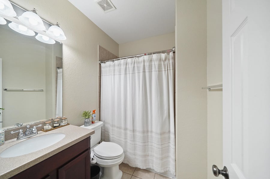 Hallway bathroom