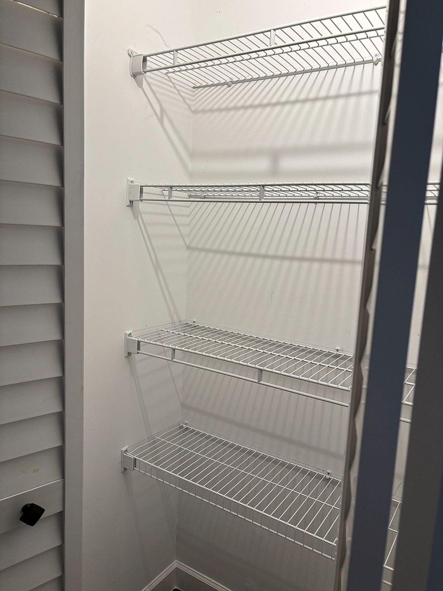 Additional storage space in hallway.
