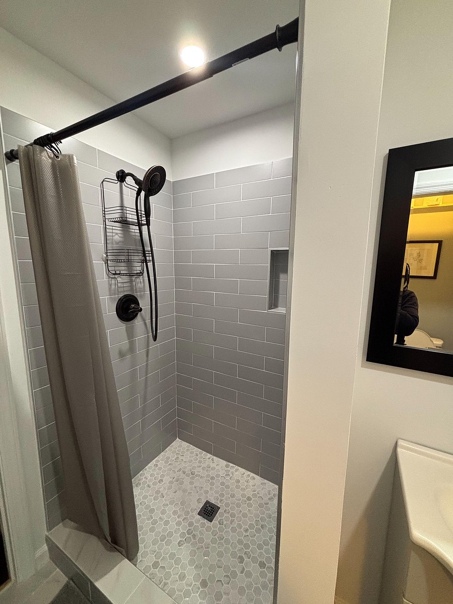 Newly renovated shower