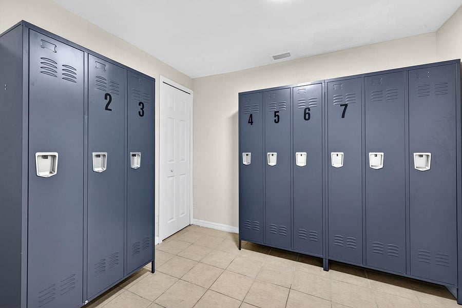 Private Storage Lockers Set Up for Each Member