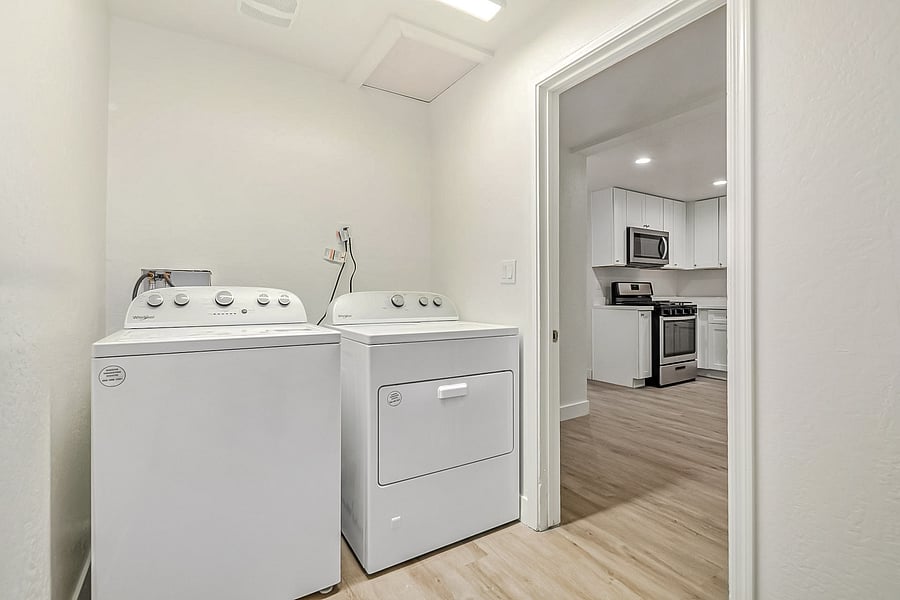 Full size washer and dryer