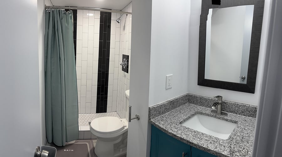 Basement bathroom